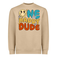 Mushroom one happy dude Heavyweight Sweatshirt - MaliasSmallBusiness