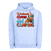 Pigment Grape Ice weekends coffee and camping frappe coffee Urban Hoodie - FaDigitalArtStudio