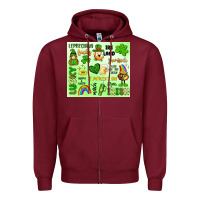 Burgundy st patrick's day Zipper Hoodie - Artiststas