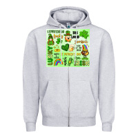 Heather Grey st patrick's day Zipper Hoodie - Artiststas