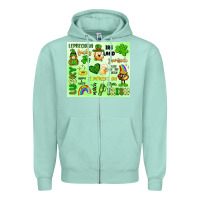 Seafoam st patrick's day Zipper Hoodie - Artiststas