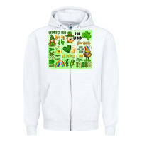 White st patrick's day Zipper Hoodie - Artiststas
