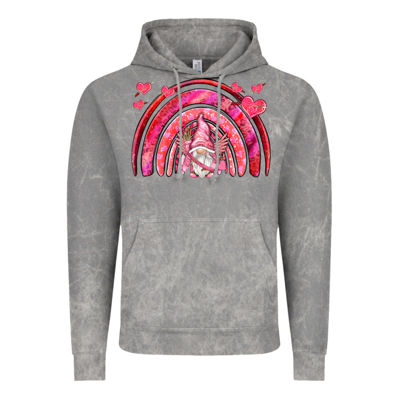 Valentines Day Rainbow With Cupid Gnome Vintage Hoodie by NancyCooperArtShop | Teevron