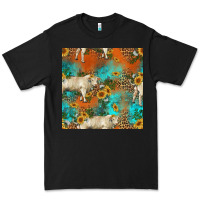 Black western charolais cow seamless pattern Premium Tee - HRA Design Shop