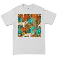 Western Charolais Cow Seamless Pattern Premium Tee | Teevron
