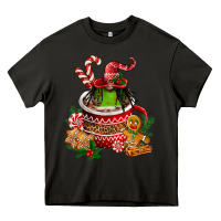 Asphalt christmas coffee afro gnome Heavy Core Tee - FaDigitalArtStudio