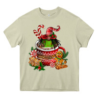 Mossy christmas coffee afro gnome Heavy Core Tee - FaDigitalArtStudio