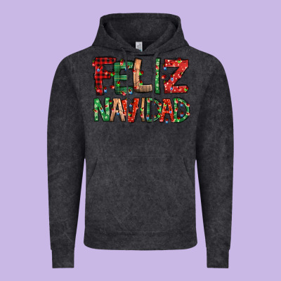 Feliz Navidad Spanish Christmas Vintage Hoodie Designed By Jasminsmagicworld