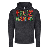 Vintage Black feliz navidad Spanish christmas Vintage Hoodie - Jasminsmagicworld