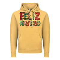 Vintage Mustard feliz navidad Spanish christmas Vintage Hoodie - Jasminsmagicworld