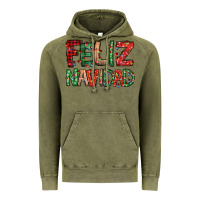 Vintage Olive feliz navidad Spanish christmas Vintage Hoodie - Jasminsmagicworld