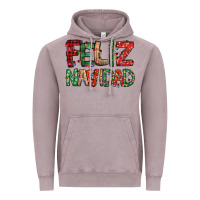 Vintage Zinc feliz navidad Spanish christmas Vintage Hoodie - Jasminsmagicworld