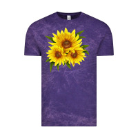 Cloud Purple maximillian perennial sunflower Vintage Tee - LillyAllenDesigns