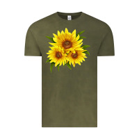 Vintage Olive maximillian perennial sunflower Vintage Tee - LillyAllenDesigns