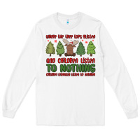 White where the tree tops glisten Long Sleeve Tee - MaliasSmallBusiness