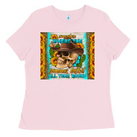 Bubblegum Pink somewhere where the summer lasted all year around tumbler Ladies Tee - HRA Design Shop