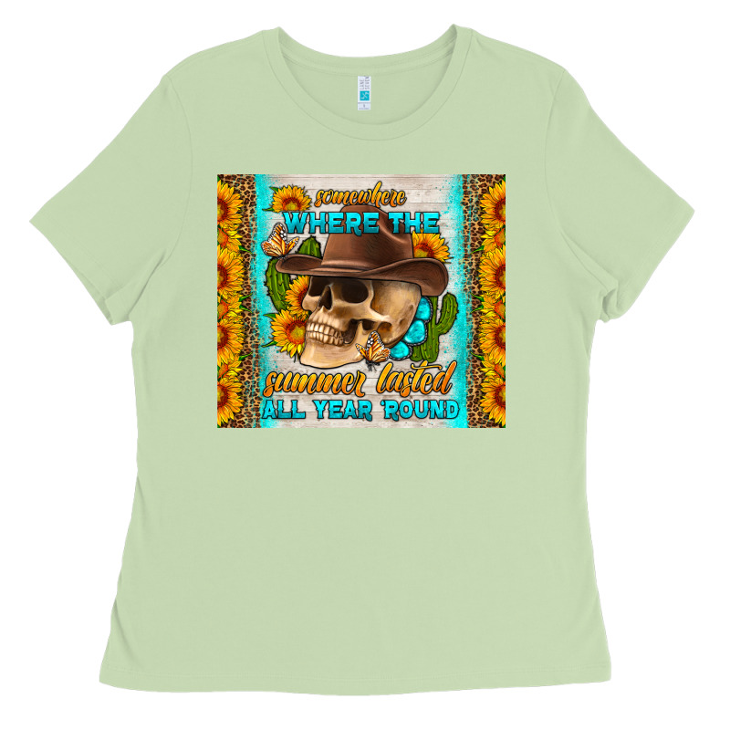 Somewhere Where The Summer Lasted All Year Around Tumbler Ladies Tee by HRA Design Shop | Teevron