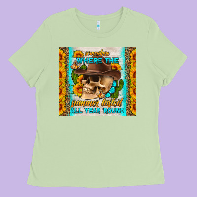 Somewhere Where The Summer Lasted All Year Around Tumbler Ladies Tee Designed By Hra Design Shop