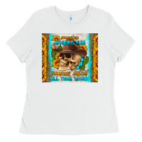 White somewhere where the summer lasted all year around tumbler Ladies Tee - HRA Design Shop