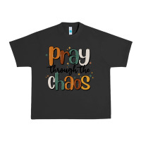 Pigment Black pray throthe chaos Urban Heavy Tee - MaliasSmallBusiness