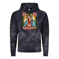 Cloud Black lady of guadalupe portrait Vintage Hoodie - BarkalooDesign