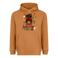 Meerkat santa's favorite para afro messy bun Heavyweight Hoodie - texasbilliewilder