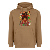 Toasted Coconut santa's favorite para afro messy bun Heavyweight Hoodie - texasbilliewilder