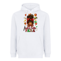White santa's favorite para afro messy bun Heavyweight Hoodie - texasbilliewilder