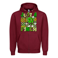Burgundy just a little pinch Zipper Hoodie - Artiststas