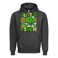 Charcoal Heather just a little pinch Zipper Hoodie - Artiststas