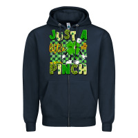 Navy just a little pinch Zipper Hoodie - Artiststas