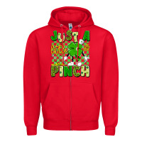 Red just a little pinch Zipper Hoodie - Artiststas