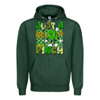 Sports Green just a little pinch Zipper Hoodie - Artiststas