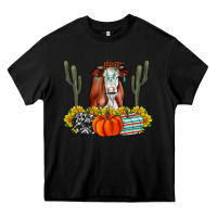 Black Fall Cow Heavy Core Tee - CowhideDigitalArt