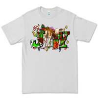 Dove Grey joy with baby cow and christmas gifts mistletoe Premium Tee - AdoDesignShop