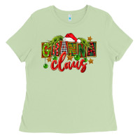 Matcha Christmas granna claus Ladies Tee - FaDigitalArtStudio