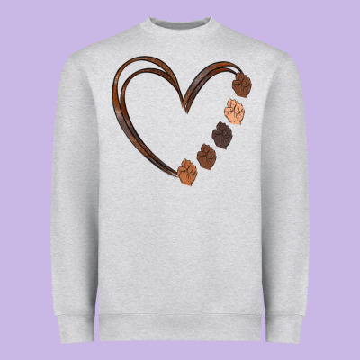 Black History Melanin Heavyweight Sweatshirt Designed By Maliassmallbusiness