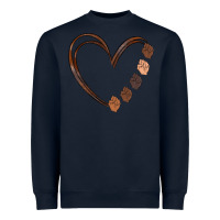 Navy black history melanin Heavyweight Sweatshirt - MaliasSmallBusiness