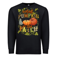 Black Cutest pumpkin in the patch Premium Sweatshirt - NancyCooperArtShop