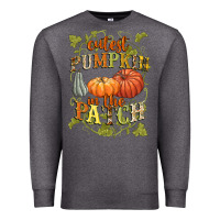 Charcoal Heather Cutest pumpkin in the patch Premium Sweatshirt - NancyCooperArtShop