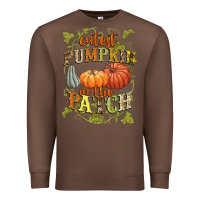 Chestnut Cutest pumpkin in the patch Premium Sweatshirt - NancyCooperArtShop