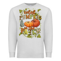 Dove Grey Cutest pumpkin in the patch Premium Sweatshirt - NancyCooperArtShop