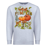 Heather Grey Cutest pumpkin in the patch Premium Sweatshirt - NancyCooperArtShop