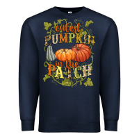 Navy Cutest pumpkin in the patch Premium Sweatshirt - NancyCooperArtShop