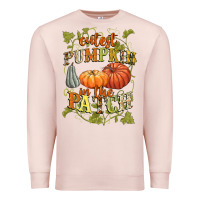 Pale Pink Cutest pumpkin in the patch Premium Sweatshirt - NancyCooperArtShop