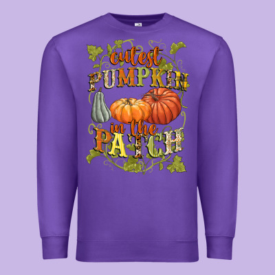 Cutest Pumpkin In The Patch Premium Sweatshirt Designed By Nancycooperartshop
