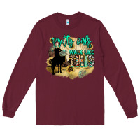 Burgundy pretty girls walk like this Long Sleeve Tee - NancyCooperArtShop