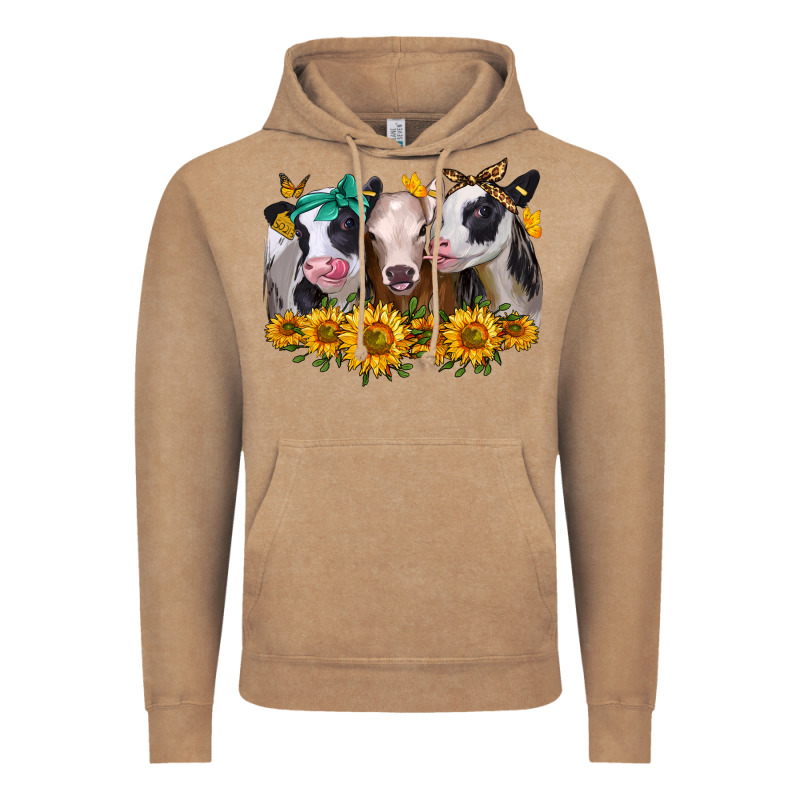 Sunflower Heifers Vintage Hoodie by Jasminsmagicworld | Teevron
