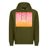 Army Green orange pink ombre glitter Premium Hoodie - TumblerDesignByShophia