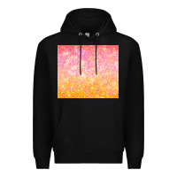 Black orange pink ombre glitter Premium Hoodie - TumblerDesignByShophia